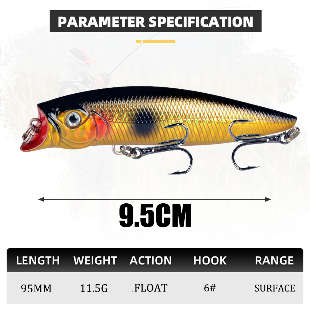 1pcs Fishing Lures High Qualit - огляд і ціна Fishing Lure Popper