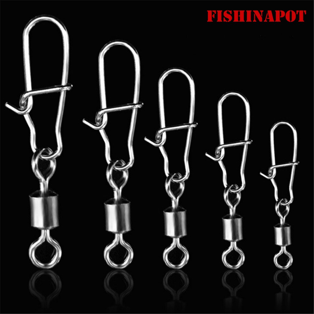 FISHINAPOT 30pcs/lot 2#-10# St - огляд і ціна Fishing Lure Spinner