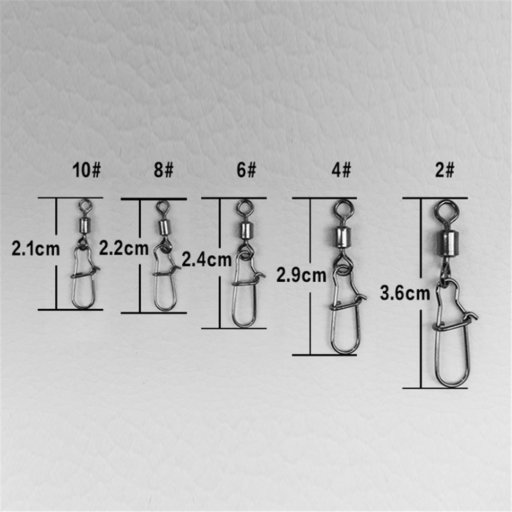FISHINAPOT 30pcs/lot 2#-10# St - огляд і ціна Fishing Lure Spinner