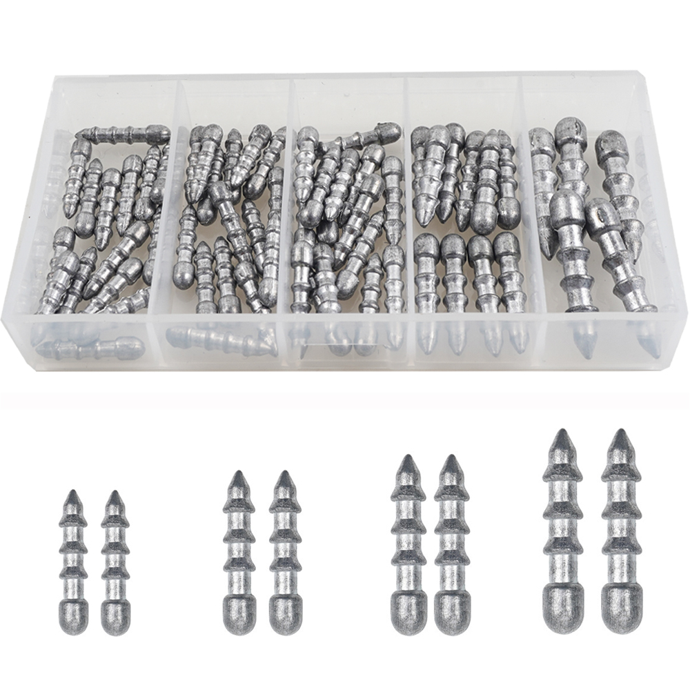 60PCS Nail weights Worm Fishin - огляд і ціна Fishing Lure Accessories
