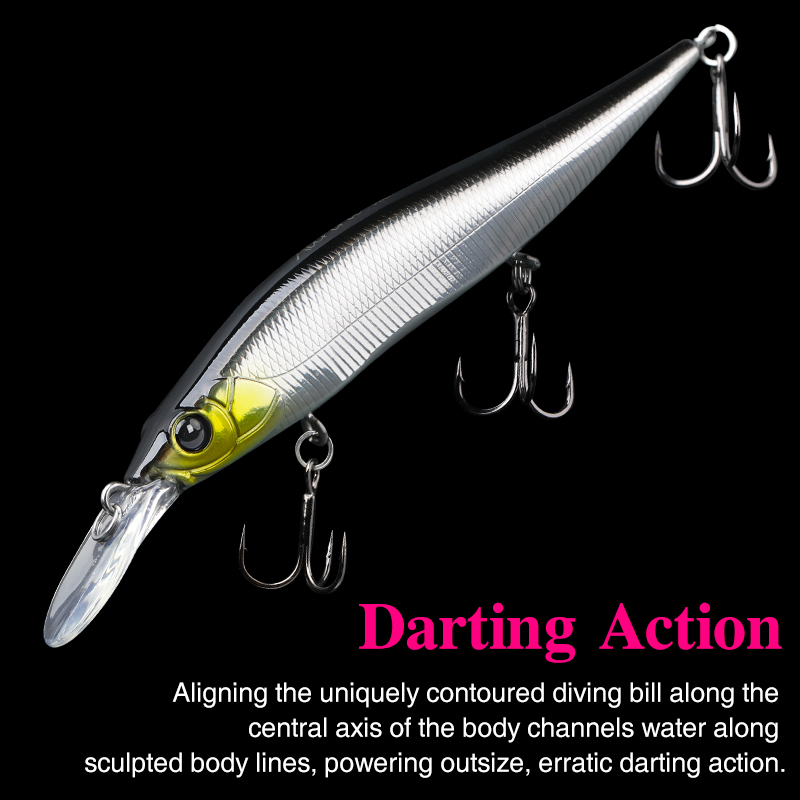 TSURINOYA  Suspending Minnow J - огляд і ціна Fishing Lure Jerkbait
