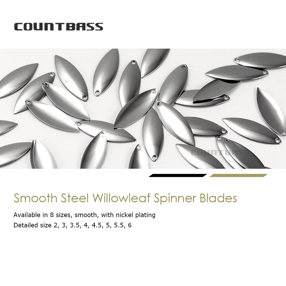 Countbass 50pcs Size 1-6 Nicke - огляд і ціна Fishing Lure Blade Bait